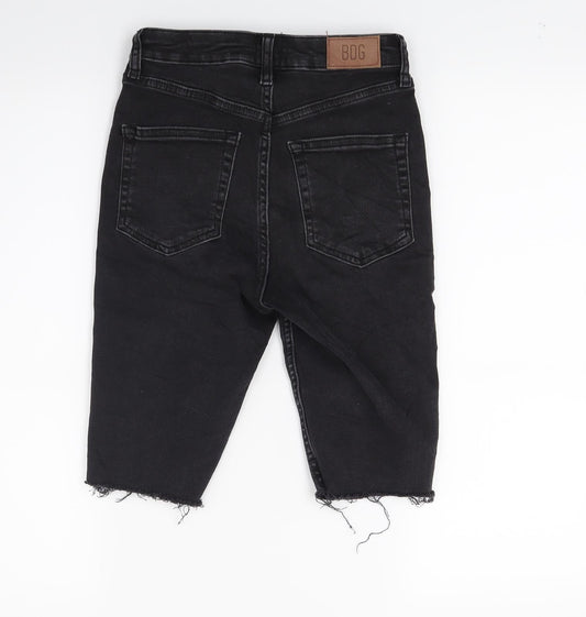 BDC Womens Black Denim Bermuda Shorts Size 26 in