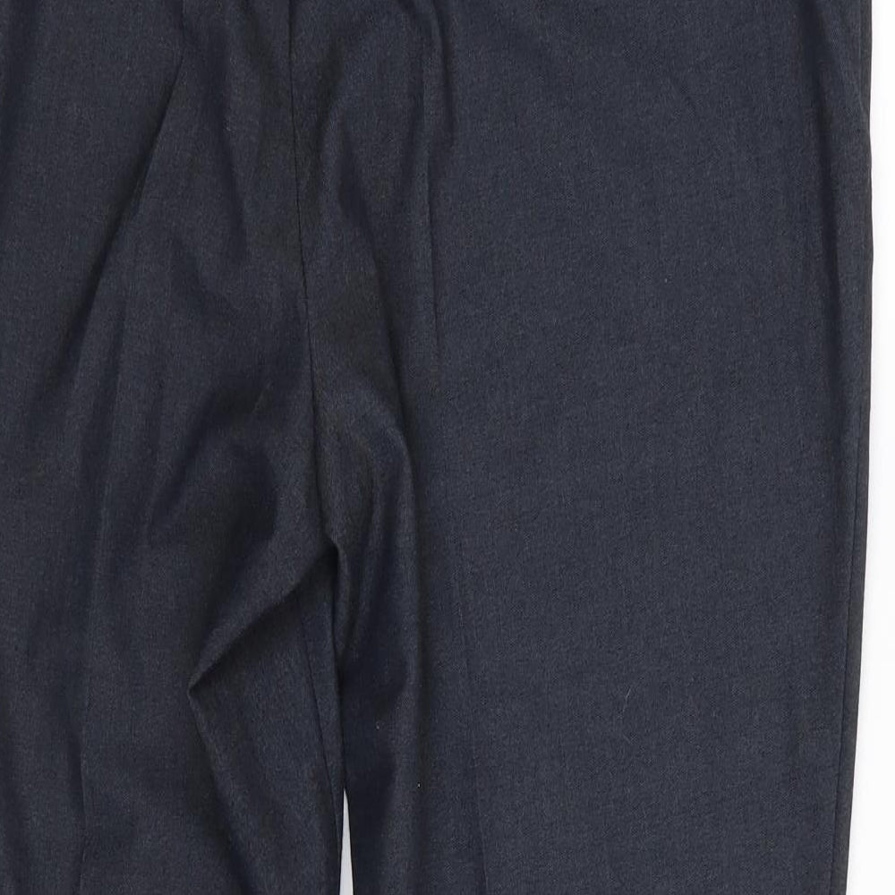 m&s Womens Grey Trousers Size 16 L25 in