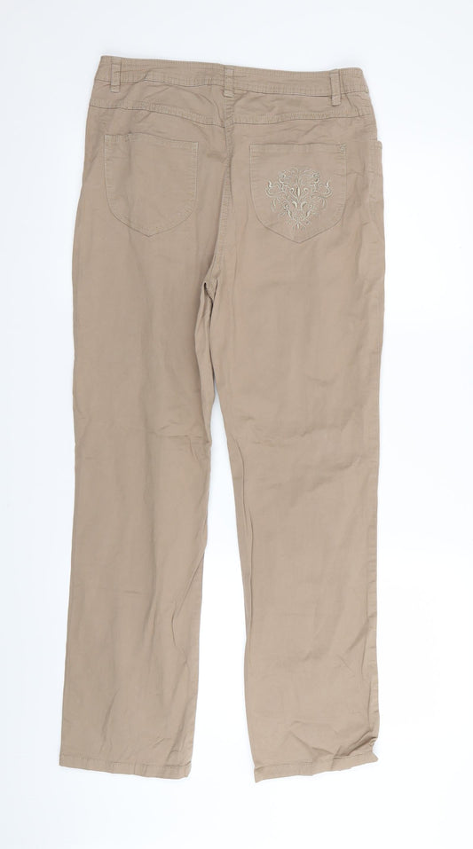 canda Womens Beige Trousers Size 28 in L28 in