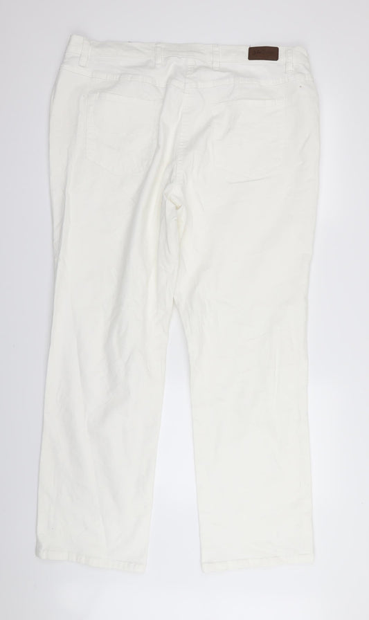 john bear Womens White Trousers Size 38 in L31 in