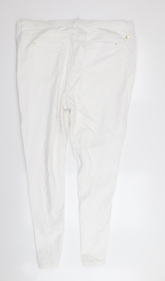 Preworn Womens White Skinny Jeans Size 40 in L31 in