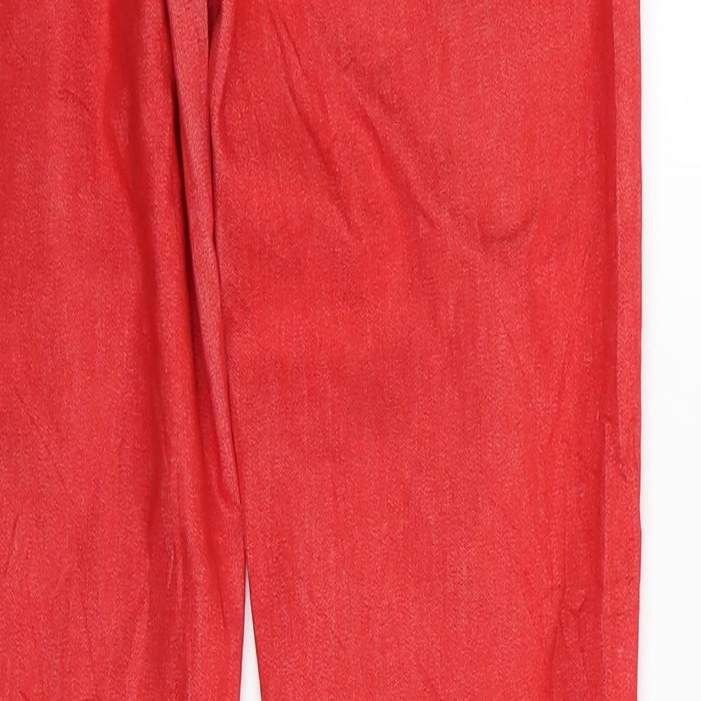 United Colors of Benetton Womens Red Skinny Jeans Size 26 in L29 in