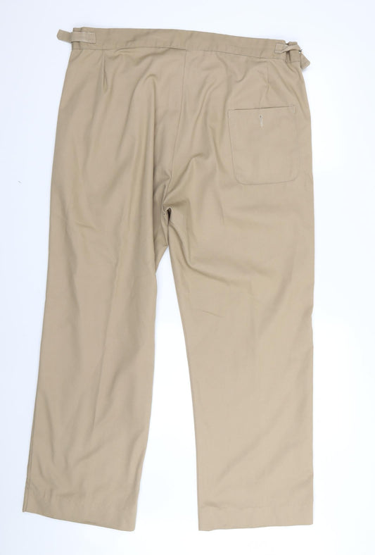 john peck Womens Beige Trousers Size 44 in L28 in
