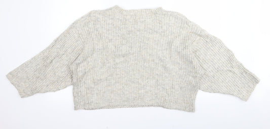 Topshop Womens Beige Pullover Jumper Size XS
