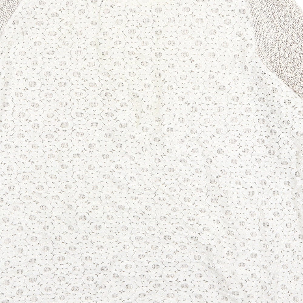 Quiz Womens Beige Pullover Jumper Size 14