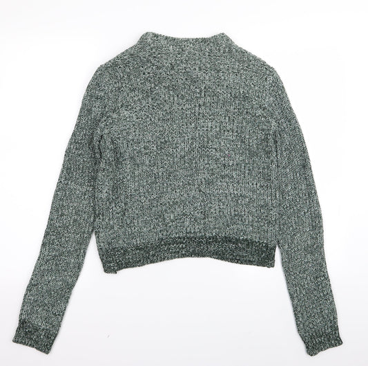 H&M Womens Green Pullover Jumper Size XS