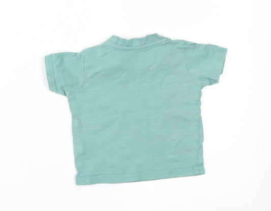 Primark Boys Green Basic T-Shirt Size 6-9 Months