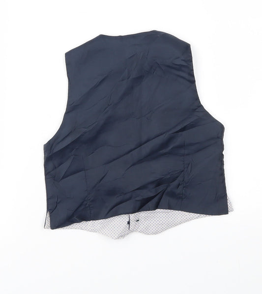 John Lewis Boys Blue Jacket Waistcoat Size 4 Years