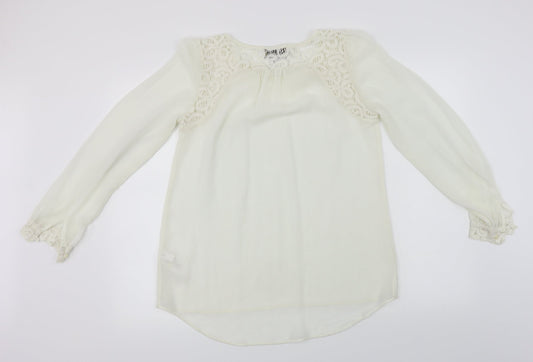 NEXT Womens Ivory Basic Blouse Size 8