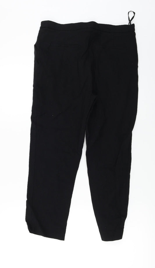 Warehouse Womens Black Trousers Size 14 L21 in