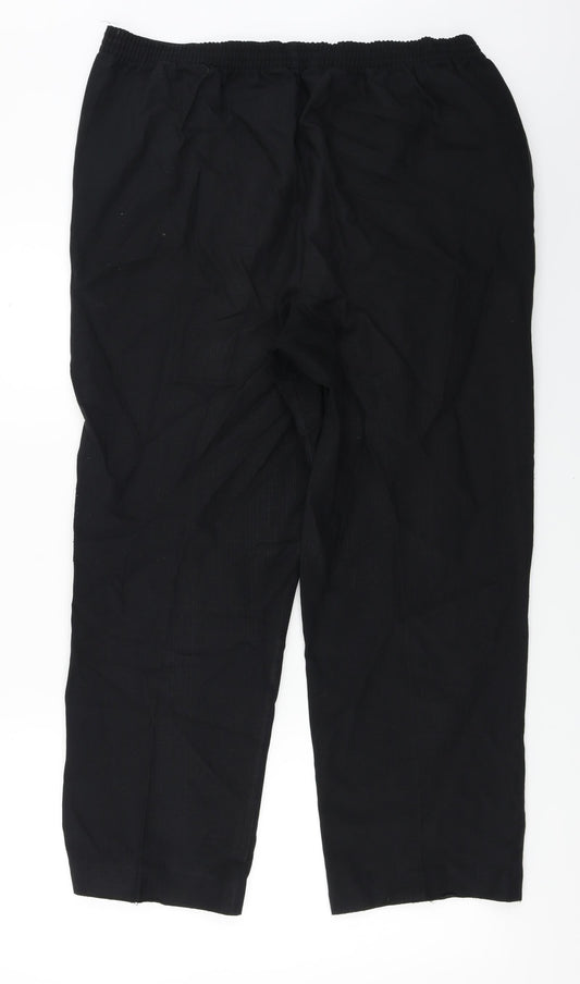 Preworn Womens Black Trousers Size 36 in L24 in