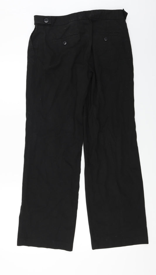 NEXT Womens Black Trousers Size 12 L27 in