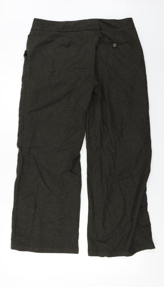 Marks and Spencer Womens Brown Trousers Size 14 L25 in