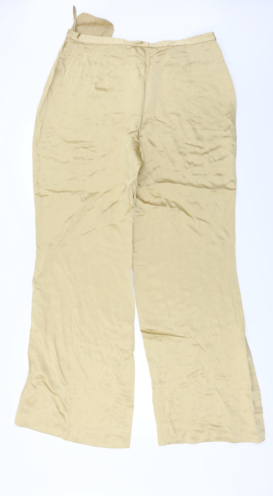 Episode Womens Yellow Trousers Size 16 L31 in