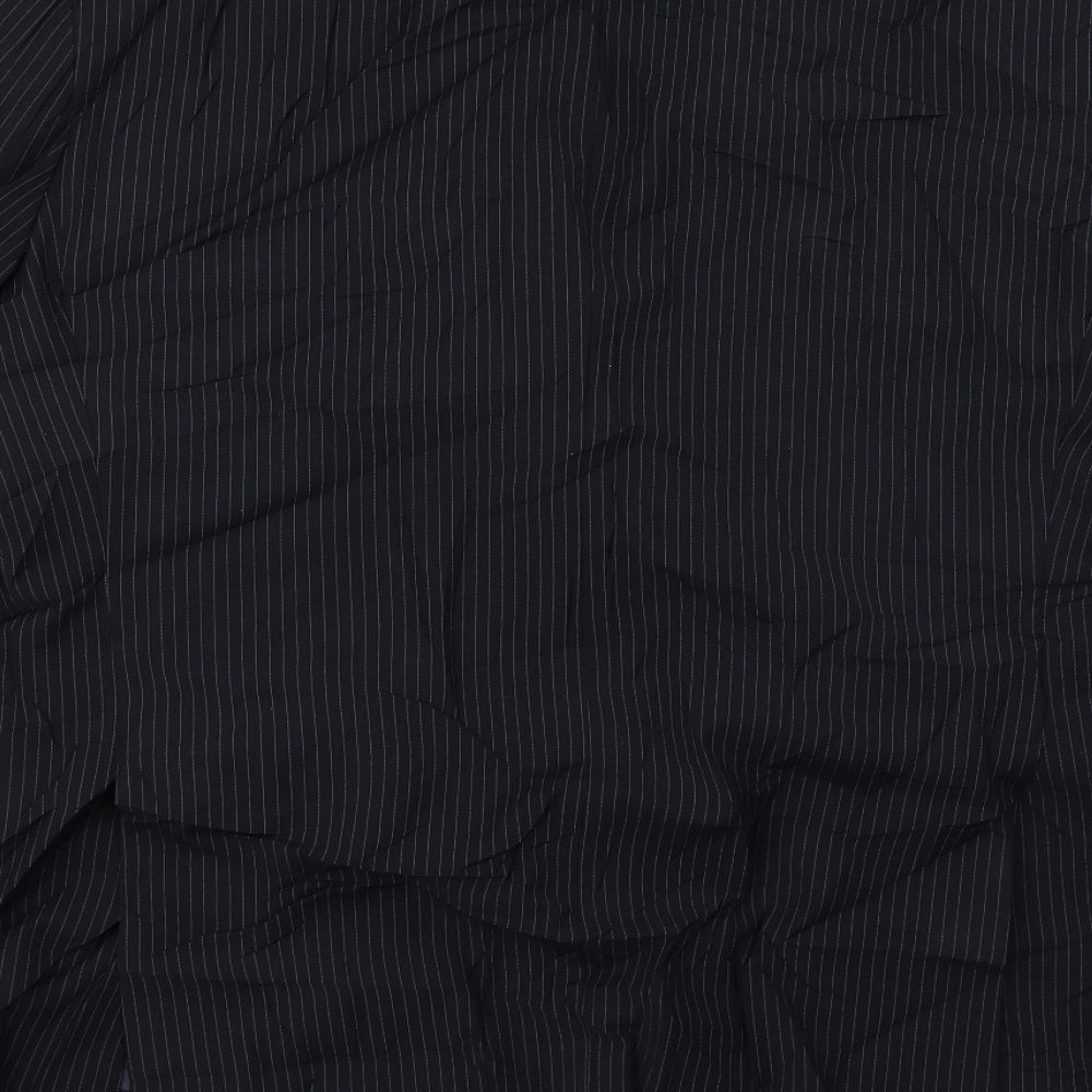 Marks and Spencer Mens Black Striped Jacket Blazer Size 42
