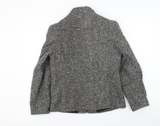 AMARANTO Womens Grey Jacket Coat Size 10