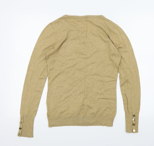 waerhouse Womens Brown Henley Jumper Size 12