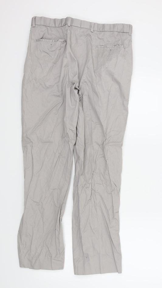 M&S Womens Beige Trousers Size 34 L30 in