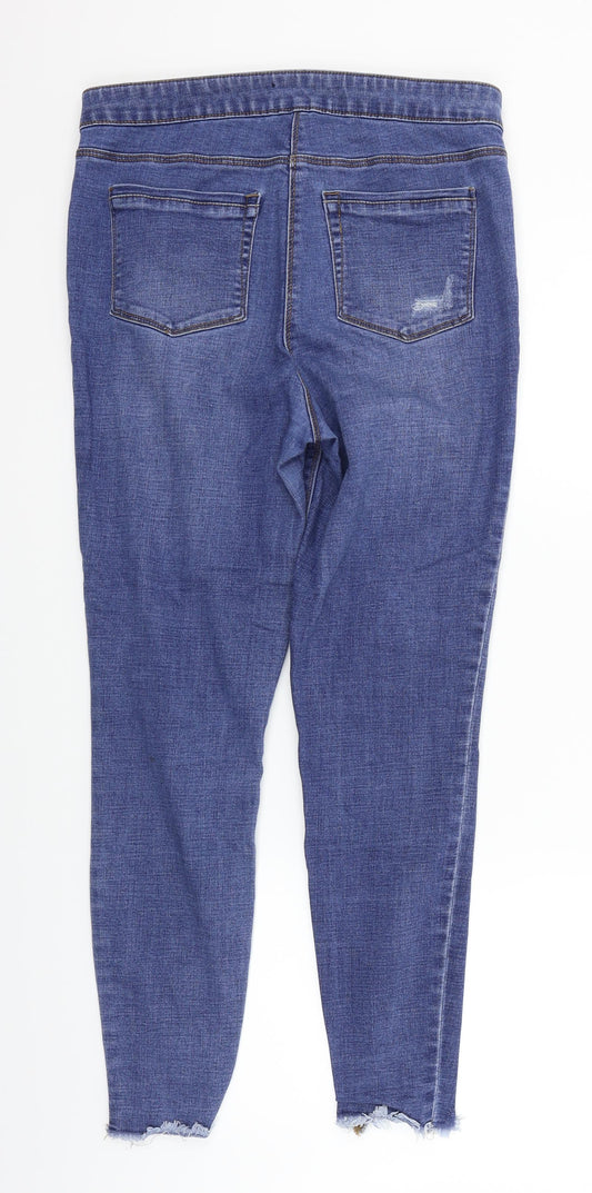 /denim Womens Blue Straight Jeans Size 12 L26 in