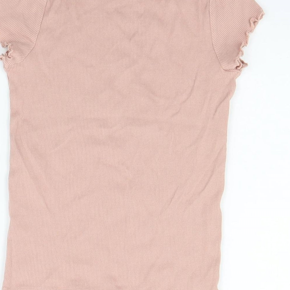George Girls Pink Basic T-Shirt Size 8-9 Years