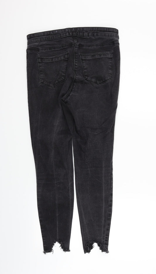 /Denim Womens Grey Straight Jeans Size 14 L27 in