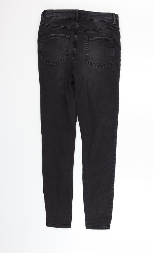 deniem & co Womens Black Straight Jeans Size 14 L27 in