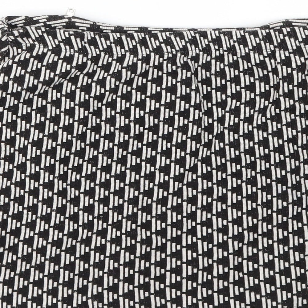 New Look Womens Black A-Line Skirt Size 8