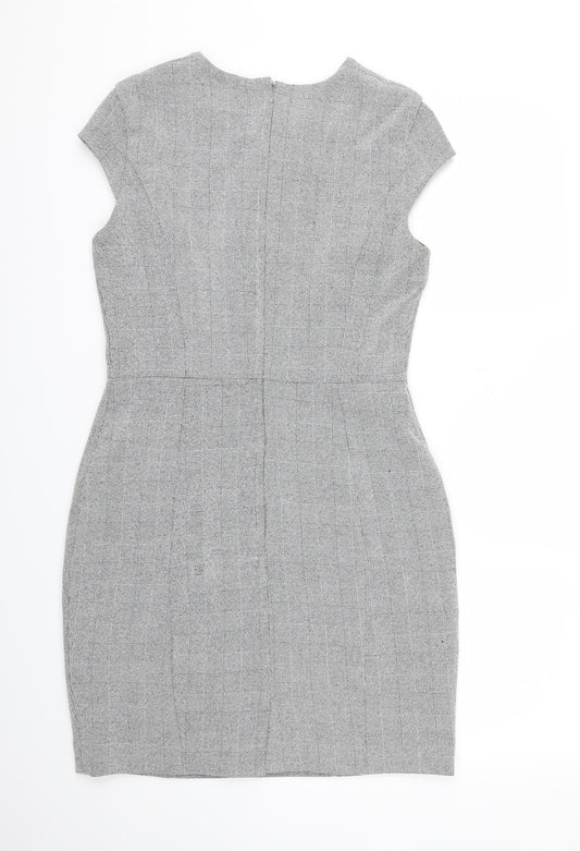 H&M Womens Grey A-Line Size 12