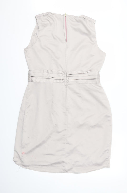 H&M Womens Grey A-Line Size 16