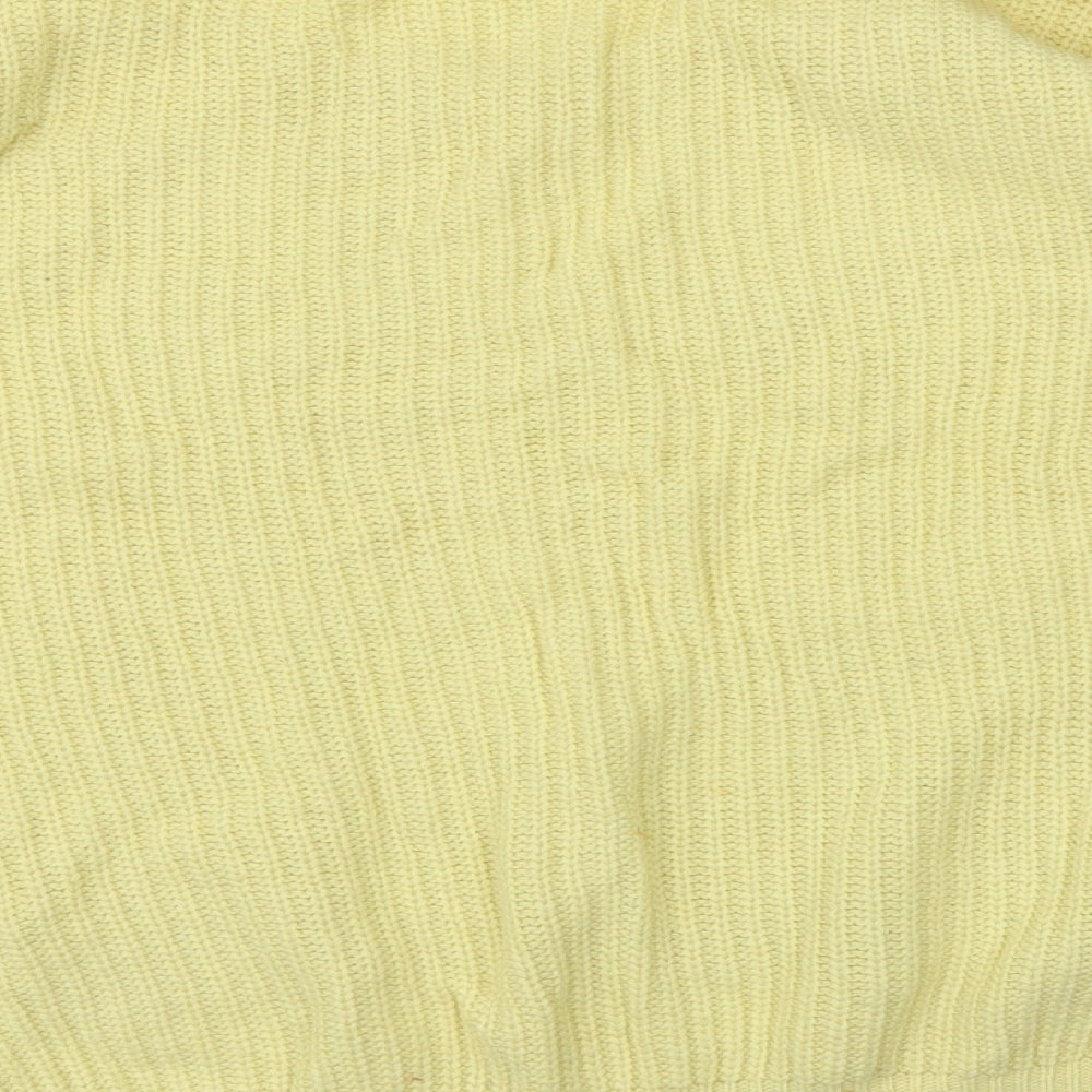 Topshop Womens Yellow Pullover Jumper Size 10