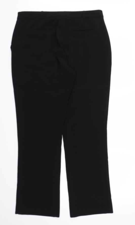 Principes Womens Black Trousers Size 14 L31 in