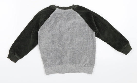 M&Co Boys Grey Pullover Sweatshirt Size 2-3 Years
