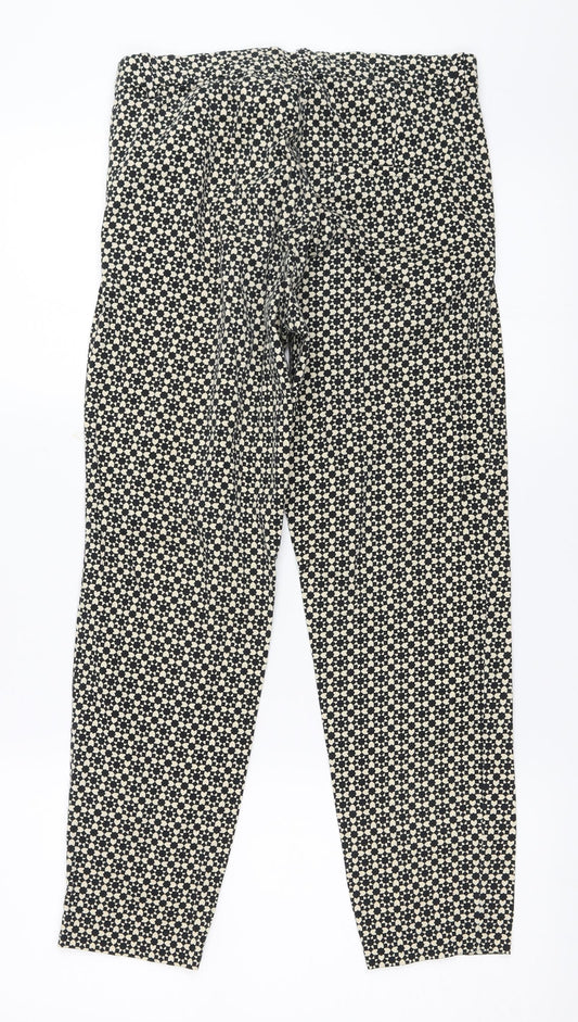H&M Womens Beige Capri Trousers Size 34 L24 in