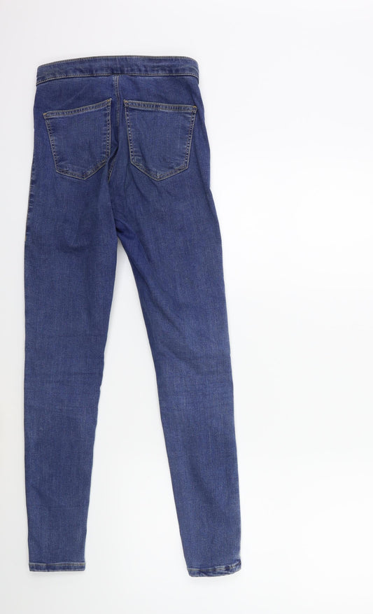 Topshop Womens Blue Denim Skinny Jeans Size 26 in L32 in
