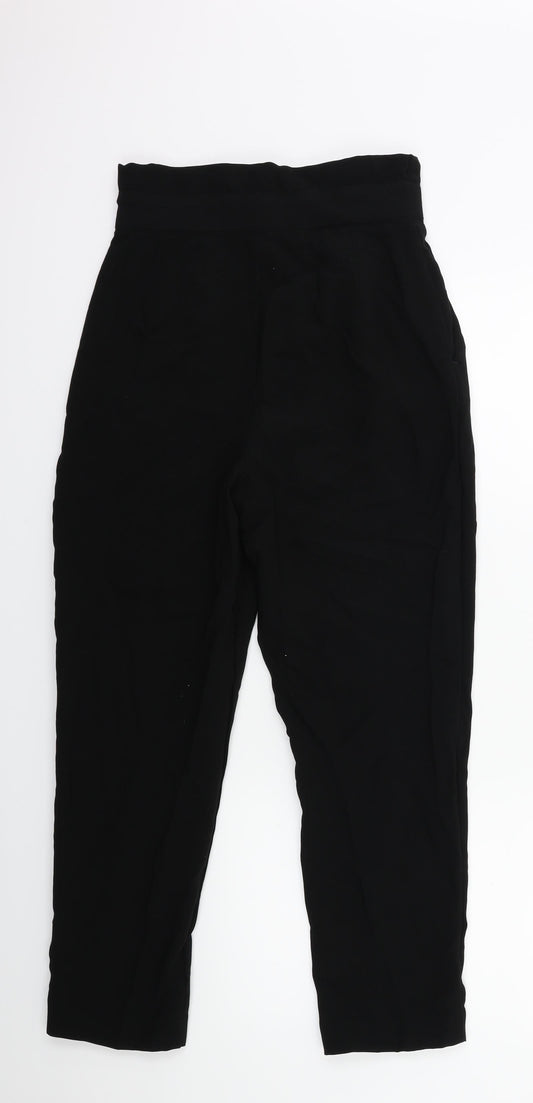 H&M Womens Black Trousers Size 8 L27 in