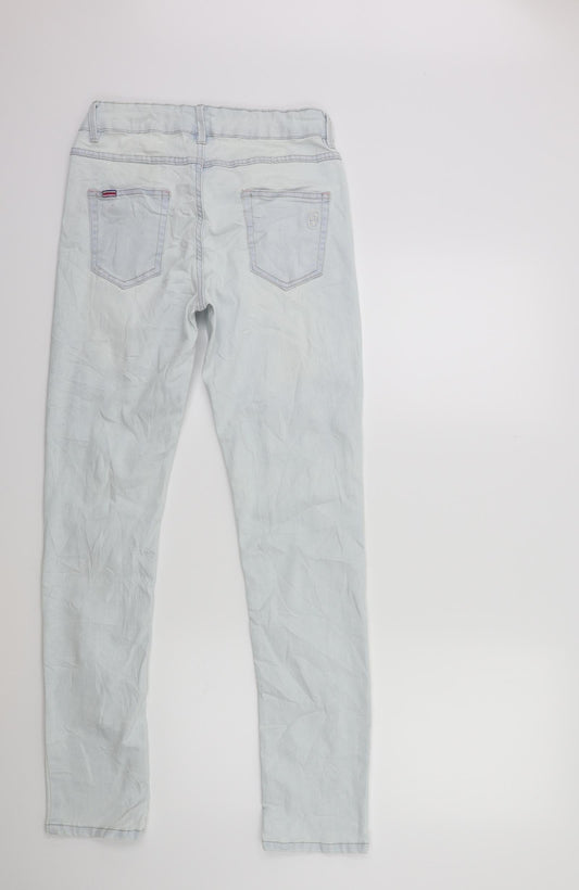 Cecilia Classics Womens Blue Denim Skinny Jeans Size 10 L31 in