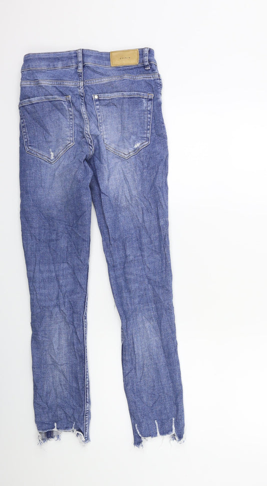 H&M Womens Blue Denim Skinny Jeans Size 26 in L27 in