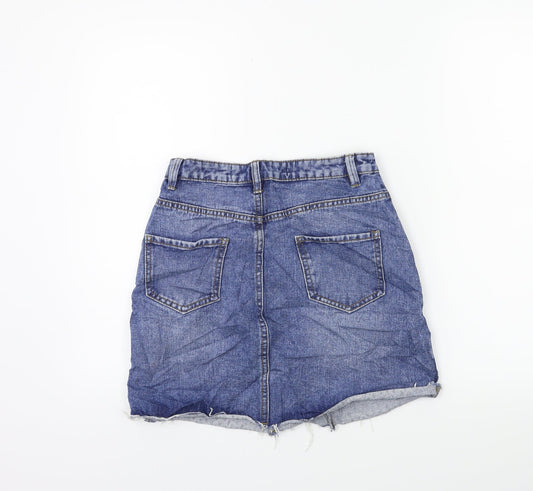 Denim & Co. Womens Blue Denim Straight & Pencil Skirt Size 6