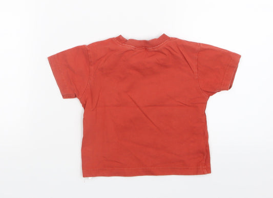 Adams Kids Boys Orange Basic T-Shirt Size 12-18 Months