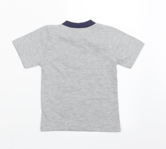Preworn Boys Grey Geometric Pyjama Set Size 3 Years