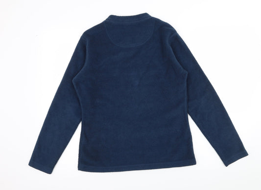 Millets Womens Blue Fleece Pullover Sweatshirt Size XS