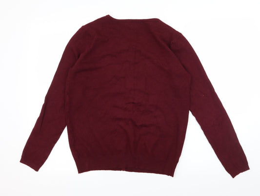 Society 8 Womens Purple Knit Cardigan Jumper Size 12