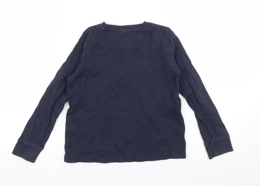 Marks and Spencer Boys Blue Jersey Basic T-Shirt Size 5-6 Years