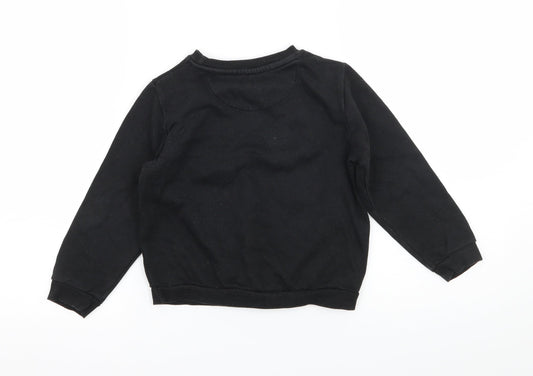 Primark Boys Black Camouflage Jersey Pullover Sweatshirt Size 5-6 Years - 86