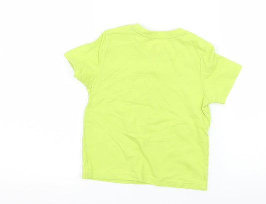 Lupliu Boys Green Jersey Basic T-Shirt Size 12 Months - Road to the beach