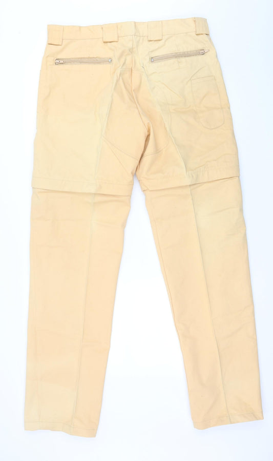 Preworn Womens Orange Trousers Size 36 in L33 in - Washed Out