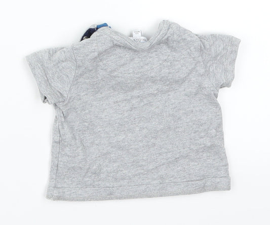Lola Maverick Boys Grey Basic T-Shirt Size 3-6 Months