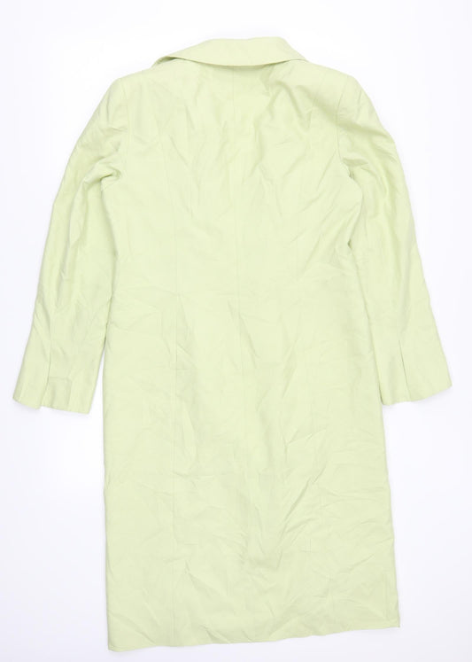 Belinda Ching Womens Green Overcoat Coat Size 14