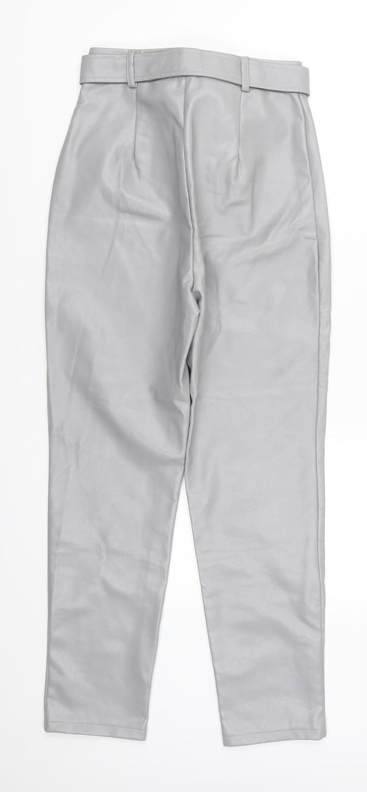 Missguided Womens Grey Trousers Size 6 L27 in