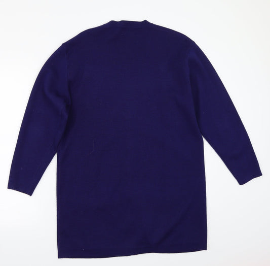 Emreco Womens Blue Cardigan Jumper Size 36